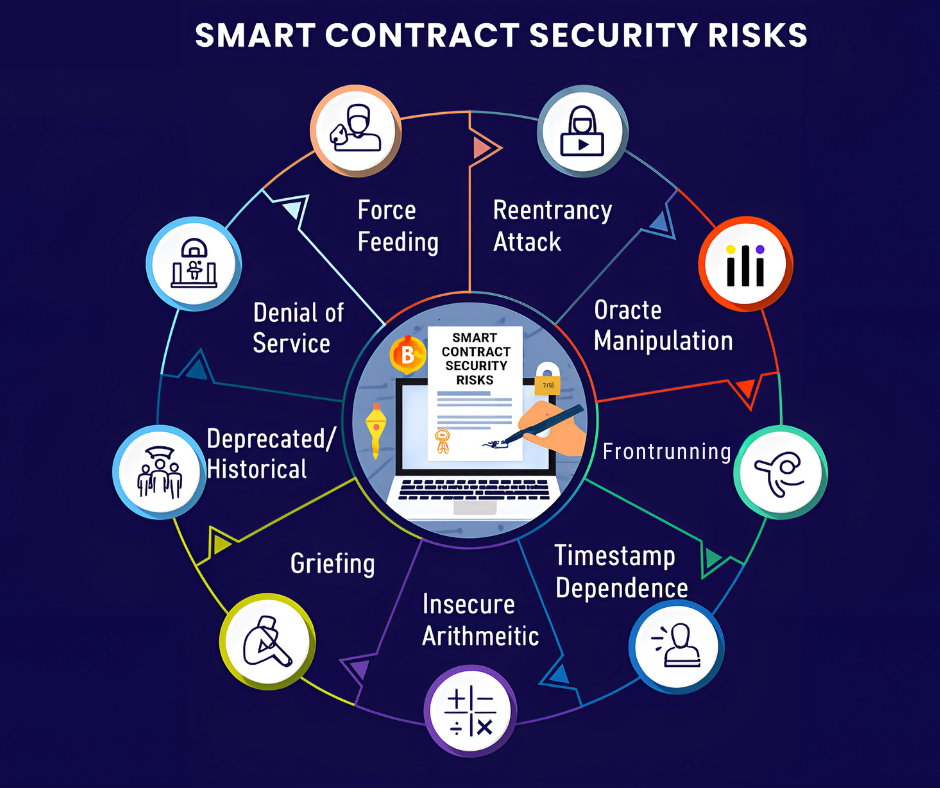 Screenshot of TokenHealthScan security analysis showing red warning flags for a risky token including honeypot detection, mint function risks, and ownership concerns